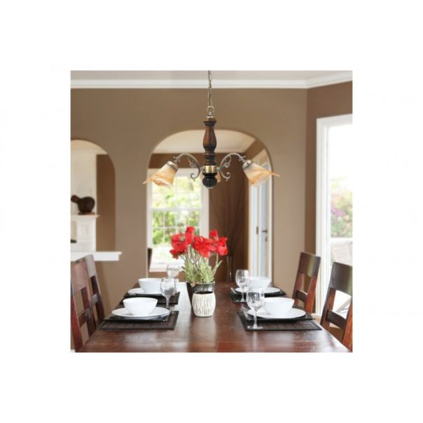 Rabalux Luster Rustic 3 E14 3x MAX 40W bronzana (7093) - 7093