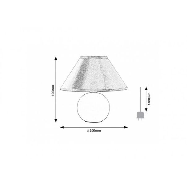 Rabalux Noćna svetla Ariel E14 1x MAX 40W sivo (2146) - 2146-1