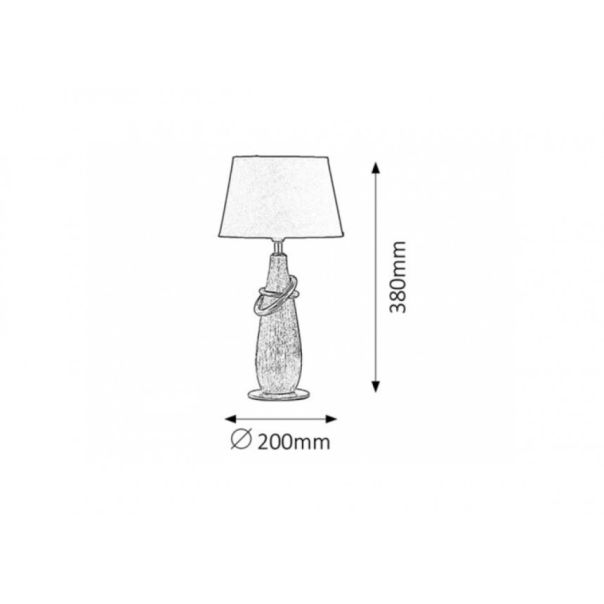 Rabalux Noćna svetla Evelyn E14 1x MAX 40W srebrna (4372) - 4372