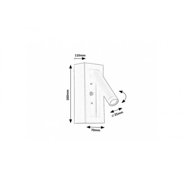 Rabalux Noćna svetla Gello LED 4W bela (71286) - RAS002913A00000