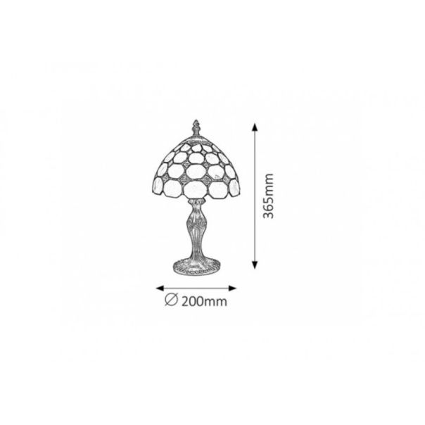 Rabalux Noćna svetla Marvel E14 1x MAX 40W bronzana (8072) - 8072