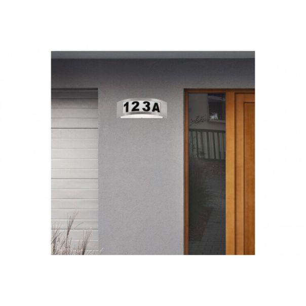 Rabalux Osvetljenje kućnog broja Innsbruck E27 1x MAX 14W brušeni hrom (8749) - 8749