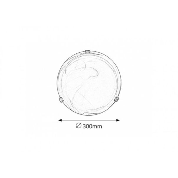 Rabalux Plafonjera Alabastro E27 1x MAX 60W alabaster - duvan braon (3253) - 3253