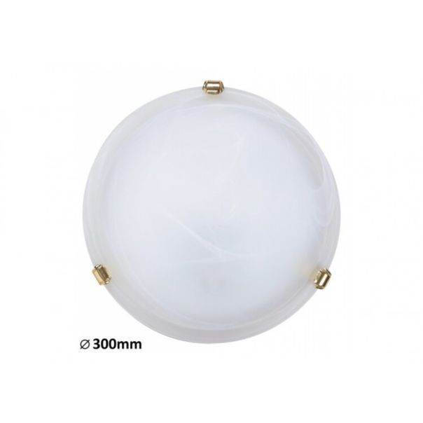 Rabalux Plafonjera Alabastro E27 1x MAX 60W belo staklo - alabaster (3201) - 3201