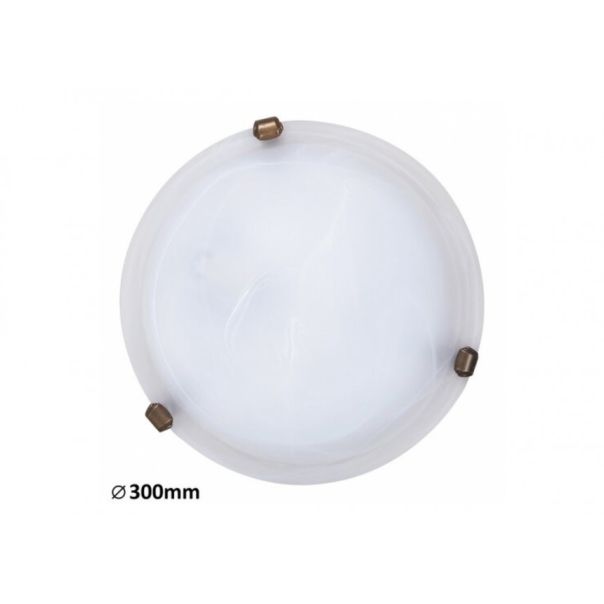 Rabalux Plafonjera Alabastro E27 1x MAX 60W belo staklo - alabaster (3203) - 3203