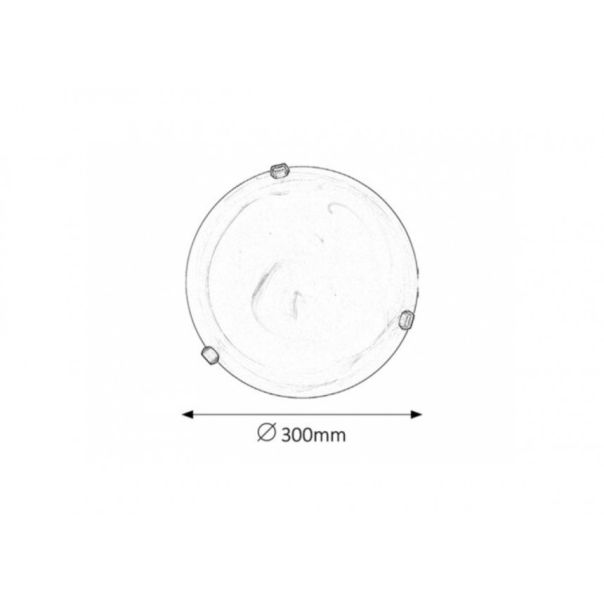 Rabalux Plafonjera Alabastro E27 1x MAX 60W belo staklo - alabaster (3203) - 3203