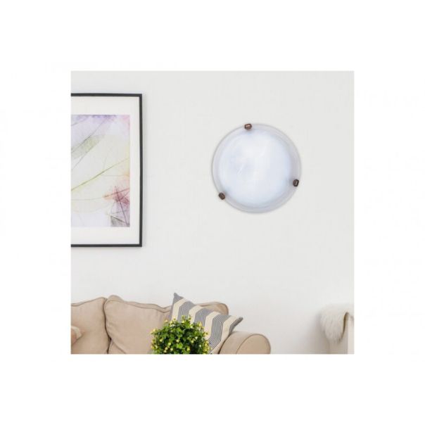 Rabalux Plafonjera Alabastro E27 1x MAX 60W belo staklo - alabaster (3203) - 3203