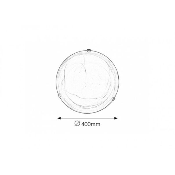 Rabalux Plafonjera Alabastro E27 2x MAX 60W alabaster - duvan braon (3353) - 3353