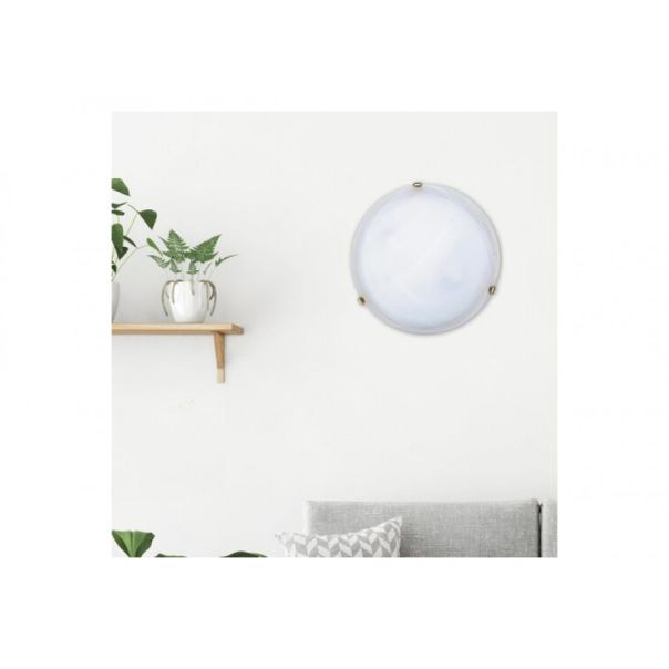 Rabalux Plafonjera Alabastro E27 2x MAX 60W belo staklo - alabaster (3301) - 3301