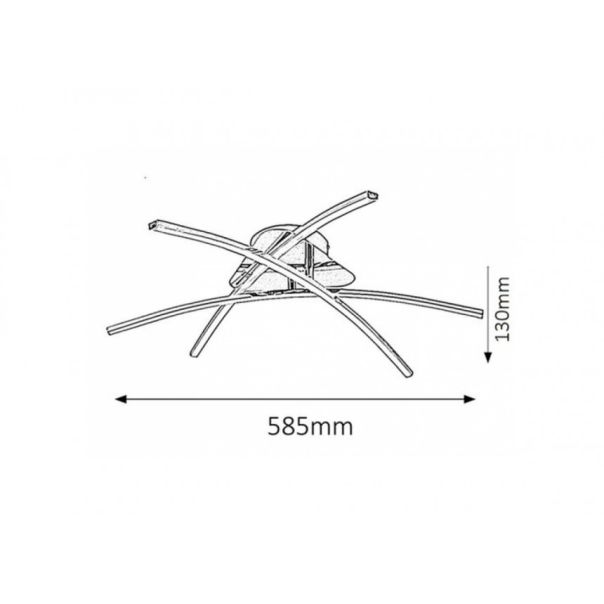 Rabalux Plafonjera Alexis LED 3x 7W hrom (2504) - 2504