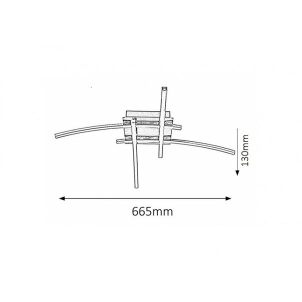 Rabalux Plafonjera Alexis LED 4x 6W hrom (2503) - 2503