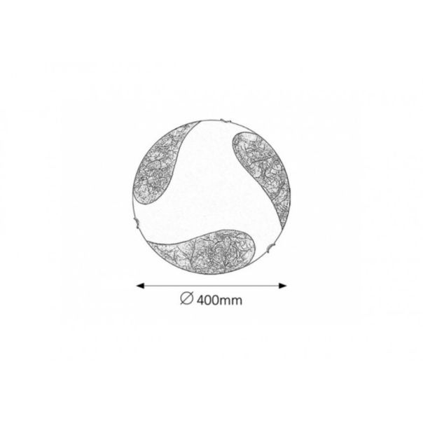 Rabalux Plafonjera Art gold E27 2x MAX 60W bela (1942) - 1942