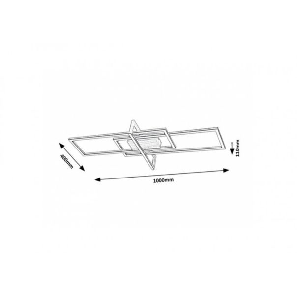Rabalux Plafonjera Ashton LED 35W mat crno (6814) - 6814-1-1
