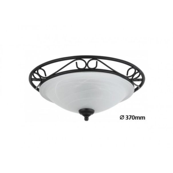 Rabalux Plafonjera Athen E27 2x MAX 60W crna (3722) - 3722