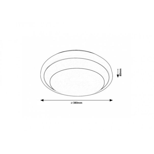 Rabalux Plafonjera Barbora LED 24W crna (71273) - RAS002522A00000