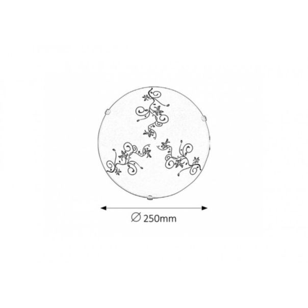 Rabalux Plafonjera Bloomy E27 1x MAX 60W bela (1847) - 1847-1