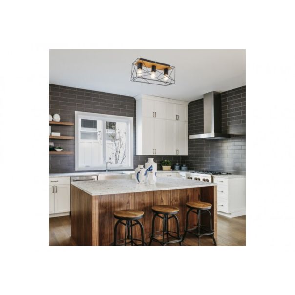 Rabalux Plafonjera Boire E27 3x MAX 40W crna (71023) - 71023