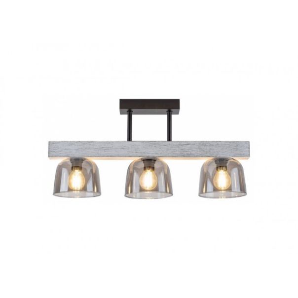 Rabalux Plafonjera Cardamom E14 3x MAX 40W srebreni hrast (3119) - 3119