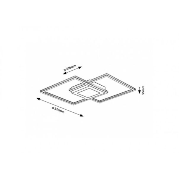 Rabalux Plafonjera Casimir LED 40W mat crno (5269) - 5269-1