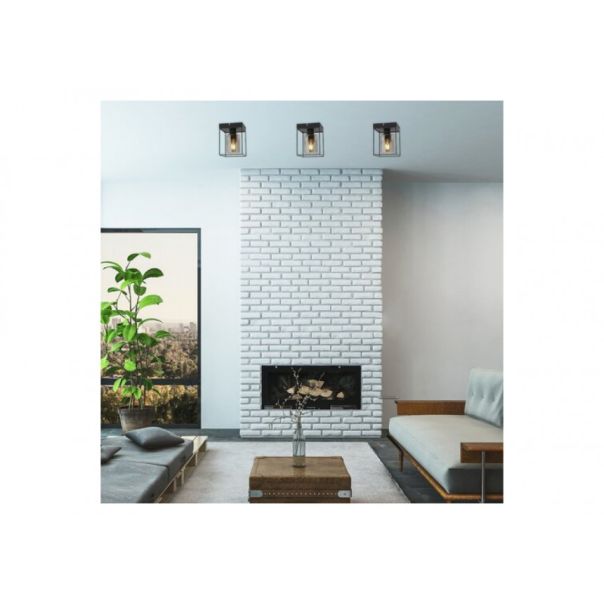 Rabalux Plafonjera Chadwick E27 1x MAX 25W crna (71031) - 71031