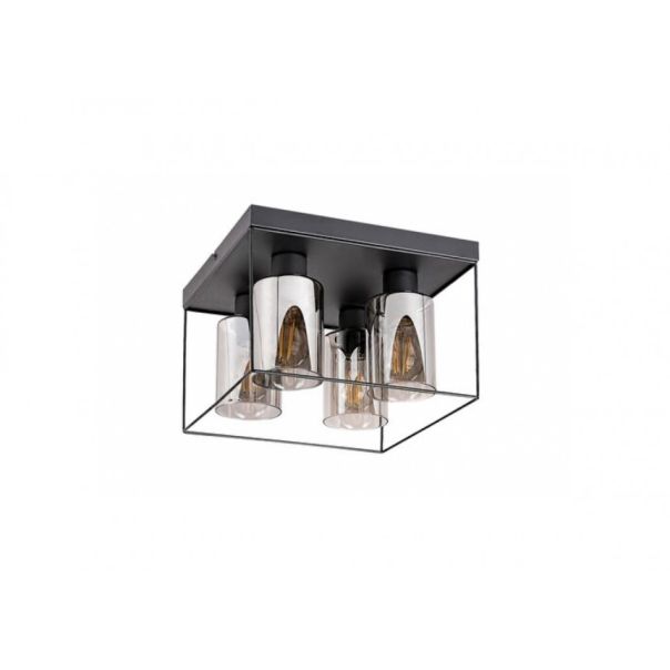 Rabalux Plafonjera Chadwick E27 4x MAX 25W crna (71034) - 71034