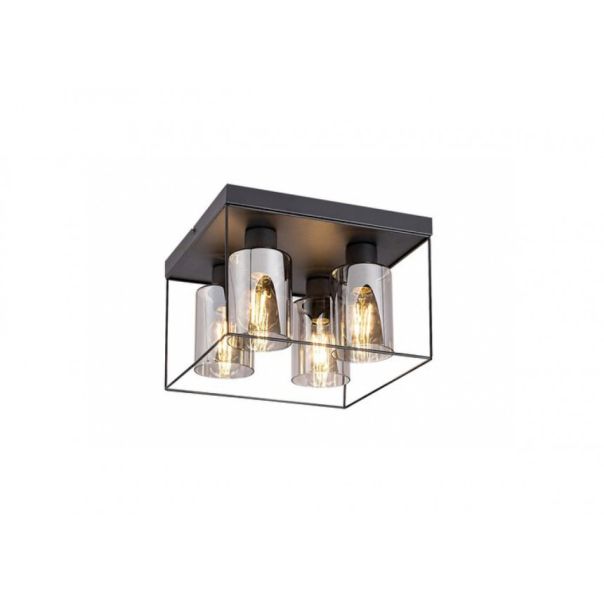 Rabalux Plafonjera Chadwick E27 4x MAX 25W crna (71034) - 71034