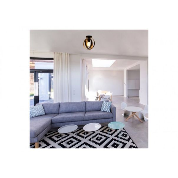 Rabalux Plafonjera Cortado E27 1x MAX 40W crna (5359) - 5359