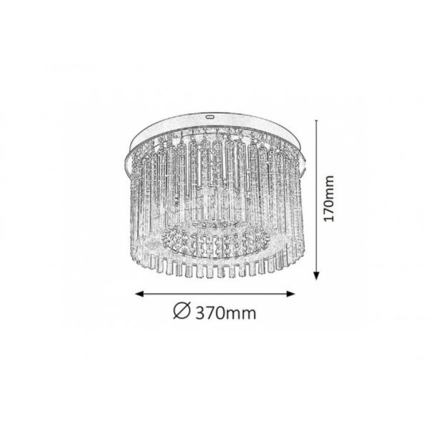 Rabalux Plafonjera Danielle LED 18W hrom (2449) - 2449