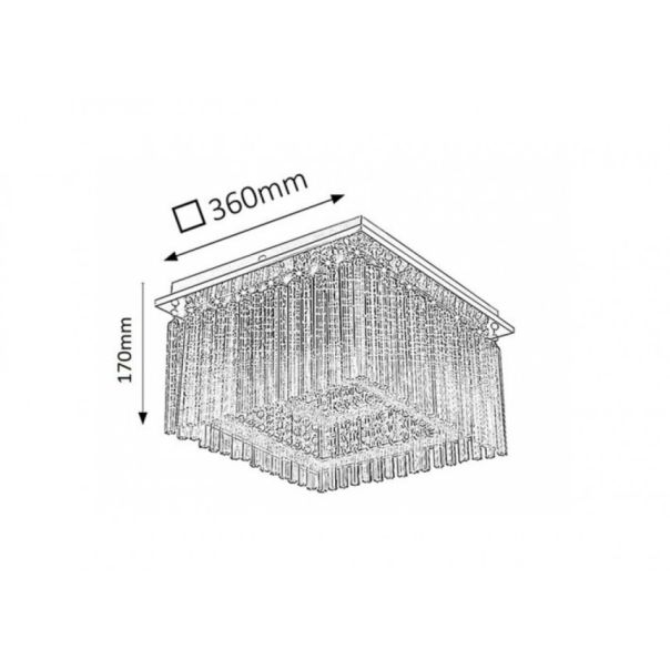 Rabalux Plafonjera Danielle LED 21W hrom (2448) - 2448