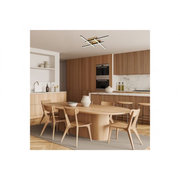 Rabalux Plafonjera Demir LED 24W crno zlato (71398) - RAS003167A00000