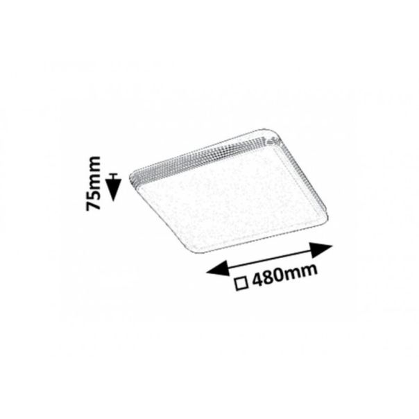 Rabalux Plafonjera Druzor LED 40W braon (71166) - RAS003102A00000