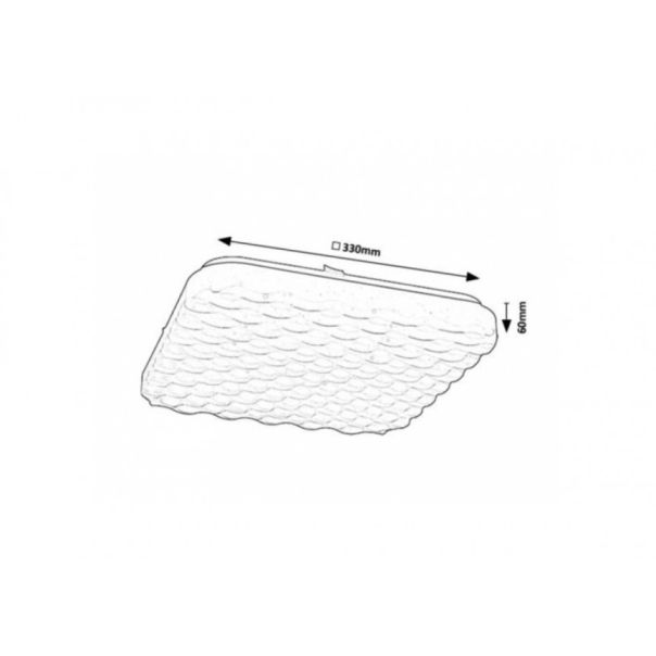 Rabalux Plafonjera Eldrick2 LED 24W bela (71150) - RAS002742A00000