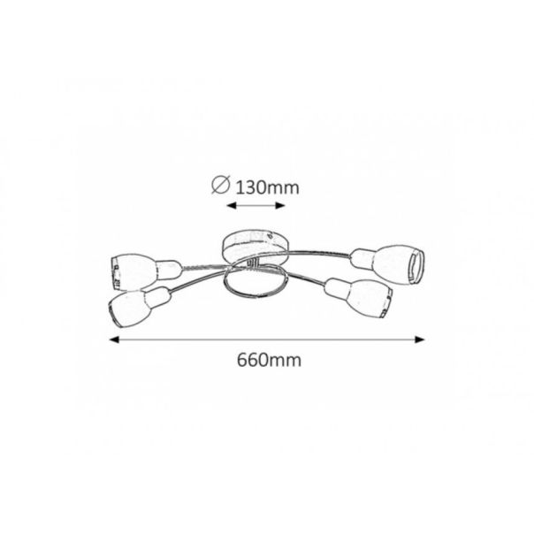 Rabalux Plafonjera Elite E14 4x MAX 40W hrom (6063) - 6063