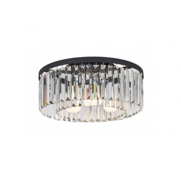 Rabalux Plafonjera Eloisa E27 3x MAX 25W crna (71093) - RAS002749A00000