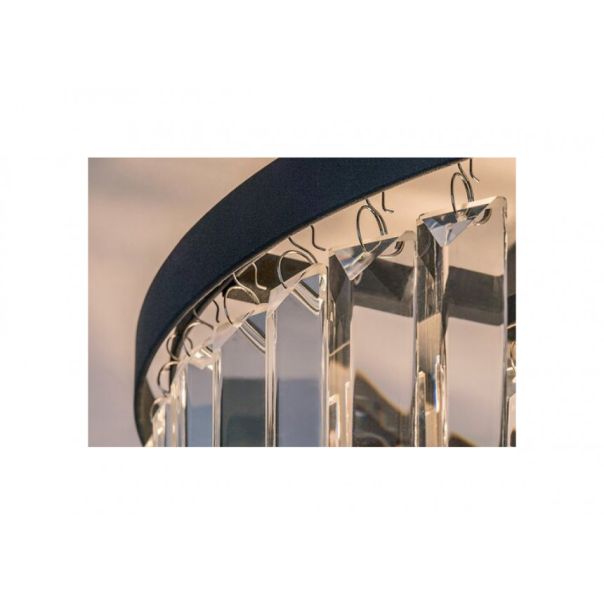 Rabalux Plafonjera Eloisa E27 3x MAX 25W crna (71093) - RAS002749A00000