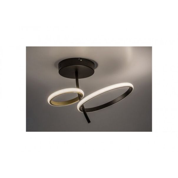 Rabalux Plafonjera Emilion LED 24W crno zlato (71296) - RAS002922A00000