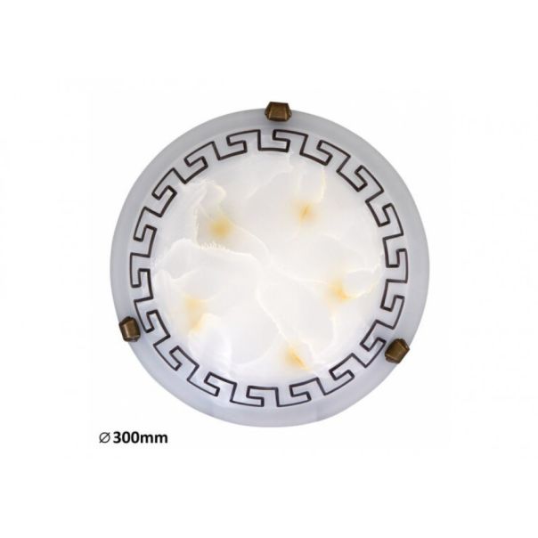 Rabalux Plafonjera Etrusco E27 1x MAX 60W belo staklo - alabaster (7648) - 7648