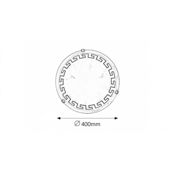 Rabalux Plafonjera Etrusco E27 2x MAX 60W belo staklo - alabaster (7649) - 7649