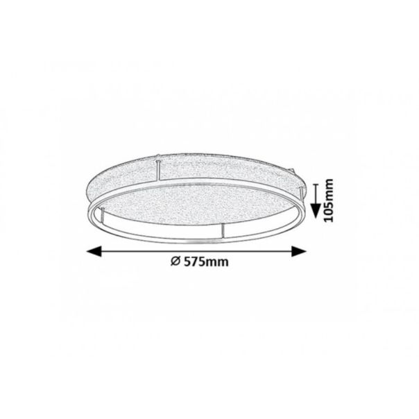 Rabalux Plafonjera Farenzo LED 40W crna (71033) - RAS003096A00000