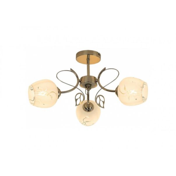 Rabalux Plafonjera Fauna E27 3x MAX 40W zlatna (5098) - 5098