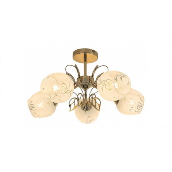 Rabalux Plafonjera Fauna E27 5x MAX 40W zlatna (5099) - 5099