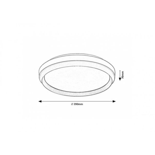 Rabalux Plafonjera Fontana LED 24W braon (71159) - RAS002893A00000