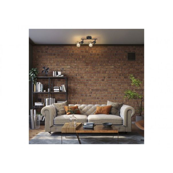 Rabalux Plafonjera Fran E27 2x MAX 40W mat crno (71066) - RAS002638A00000