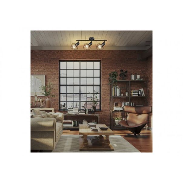 Rabalux Plafonjera Fran E27 3x MAX 40W mat crno (71067) - RAS002531A00000