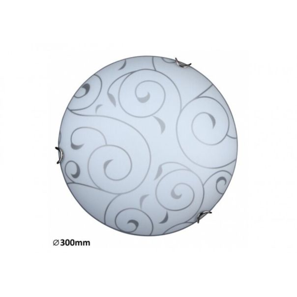 Rabalux Plafonjera Harmony Lux E27 1x MAX 60W ovas hrom (3852) - 3852