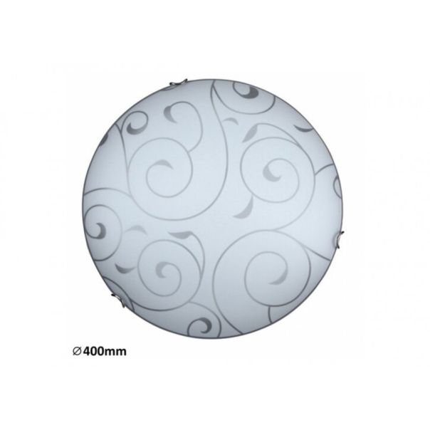 Rabalux Plafonjera Harmony Lux E27 2x MAX 60W ovas hrom (3853) - 3853