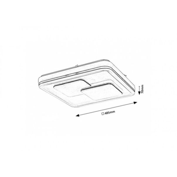 Rabalux Plafonjera Hecate LED 40W crna (2604) - 2604-1