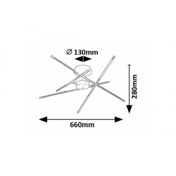 Rabalux Plafonjera Henli2 LED 40W crna (71338) - RAS003128A00000