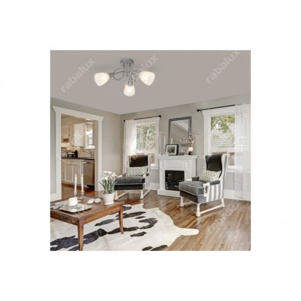 Rabalux Plafonjera Jenna E14 3x MAX 40W brušeni hrom (5532) - 5532