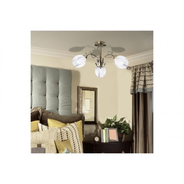 Rabalux Plafonjera Joel E27 3x MAX 60W bronzana (2270) - 2270-1-1